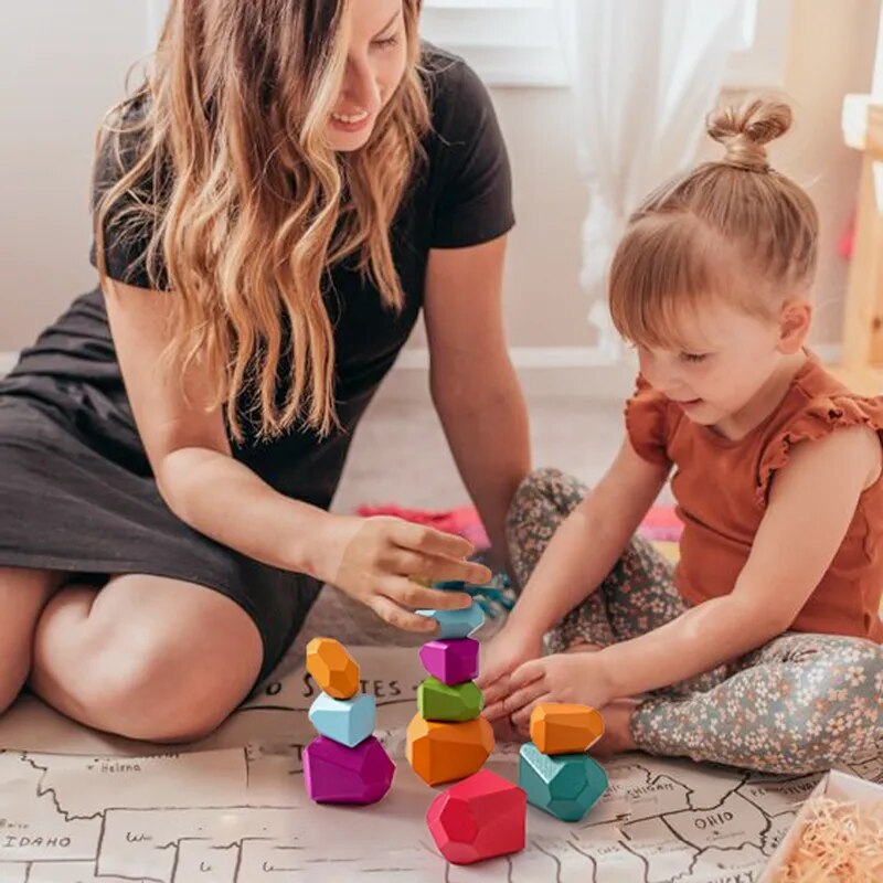 Montessori Wooden Stones