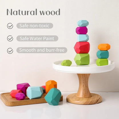 Montessori Wooden Stones